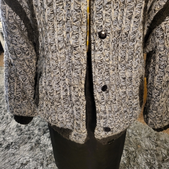 Outer-Scene Ltd Acrylic Nylon Mix Chunky & Cozy Lined Knit Puffer Winter Coat M - Picture 5 of 10